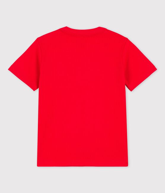 T-shirt manches courtes en coton enfant garçon rouge PEPS