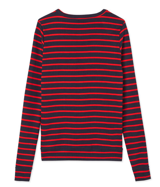 Cardigan femme iconique rayé bleu SMOKING/rouge PEPS