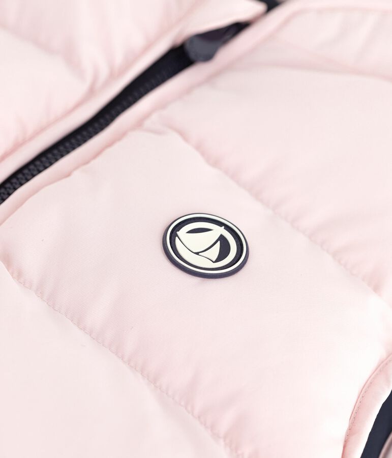 Doudoune enfant sans manche bicolore r&eacute;versible rose JOLI/ SMOKING