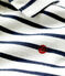 Polo manches courtes rayé marinière en jersey bébé blanc MARSHMALLOW/bleu SMOKING