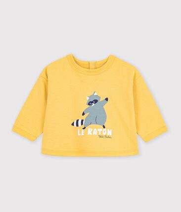 Sweatshirt bébé en coton imprimé animalier