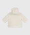 Manteau à capuche bébé ouatiné en sherpa écru MILK