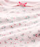 Body bébé fille manches courtes imprimé rose VIENNE/blanc MULTICO
