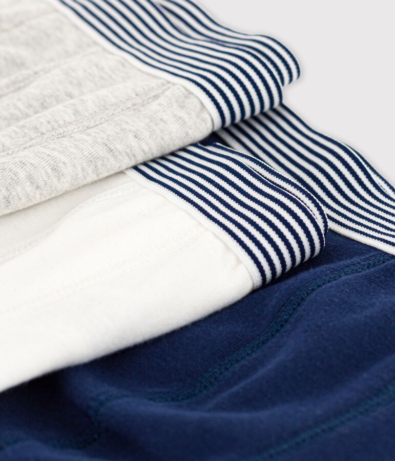 Lot de 3 boxers petit gar&ccedil;on en coton multicouleur