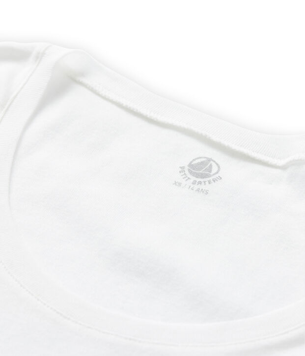 T-shirt femme en coton l&eacute;ger blanc Lait
