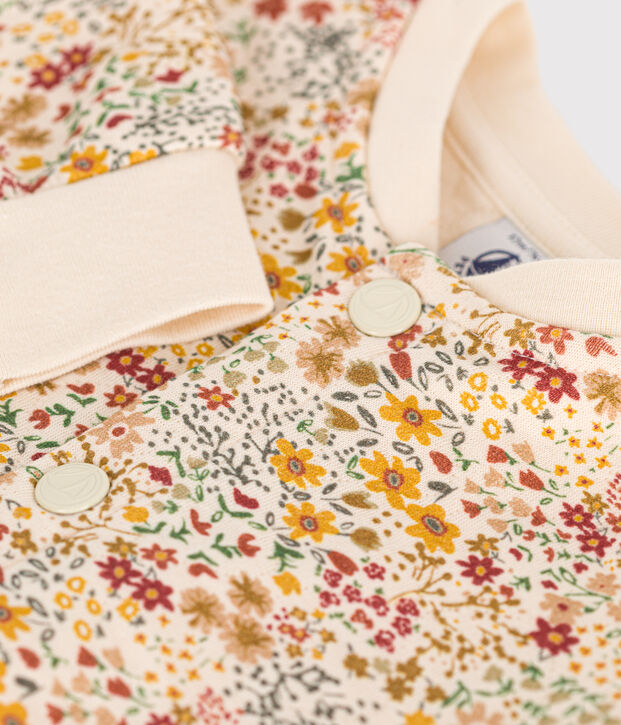 Cardigan en tubique matelass&eacute; b&eacute;b&eacute; &eacute;cru/multicouleur