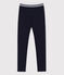 Jegging en coton élasthanne enfant fille bleu SMOKING