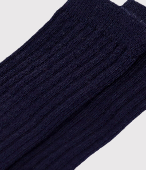 Chaussettes hautes b&eacute;b&eacute; en laine et coton multicouleur