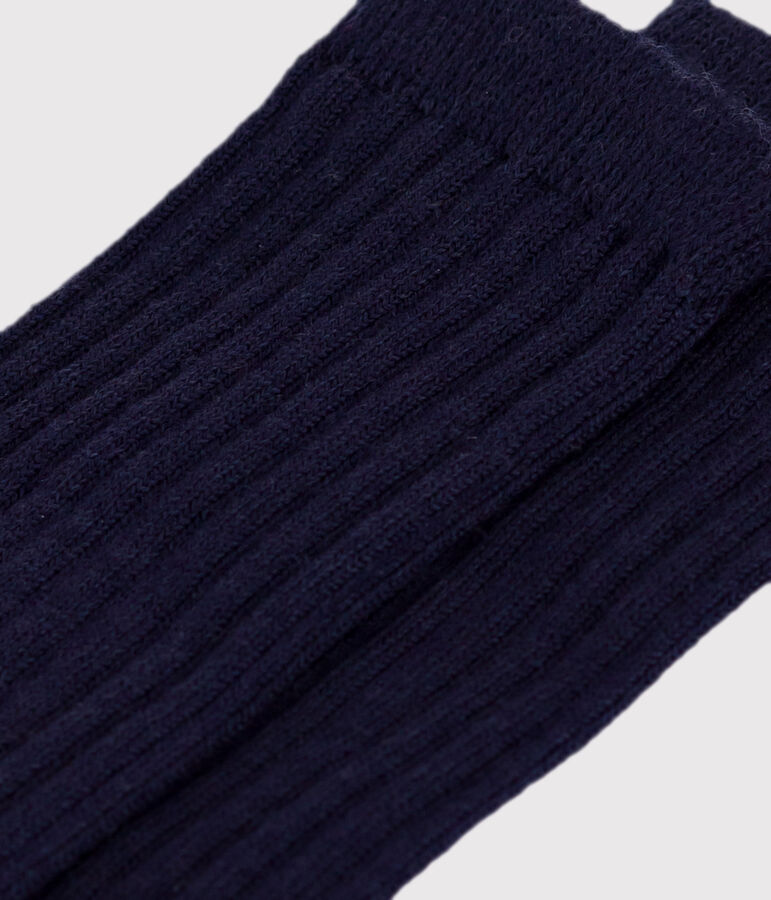 Chaussettes hautes b&eacute;b&eacute; en laine et coton multicouleur