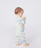 Pyjama bébé en coton sans pieds imprimé blanc MARSHMALLOW/blanc MULTICO