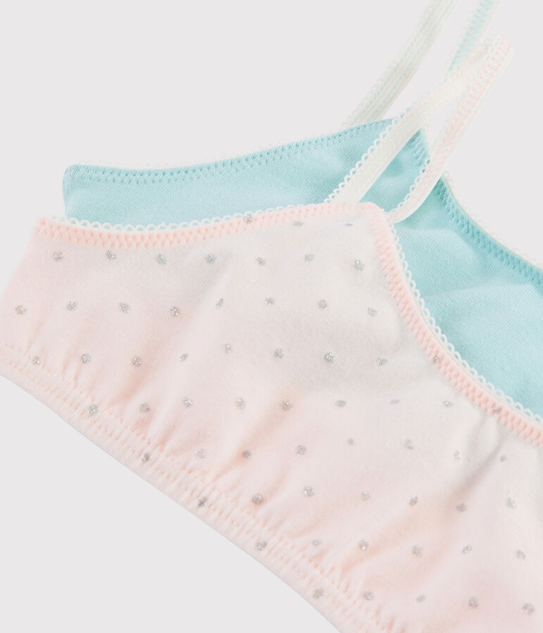 Lot de 2 brassi&egrave;res &agrave; paillettes petite fille variante 1