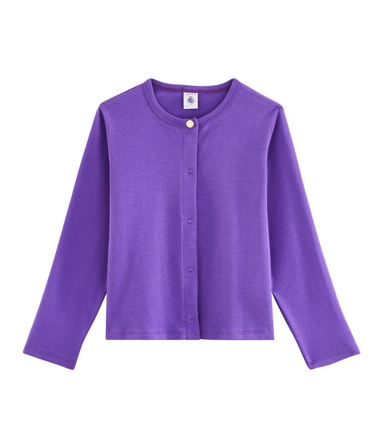 Cardigan enfant fille violet
