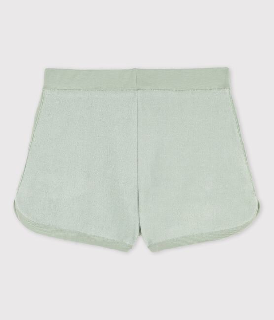 Short en bouclette éponge enfant fille vert HERBIER