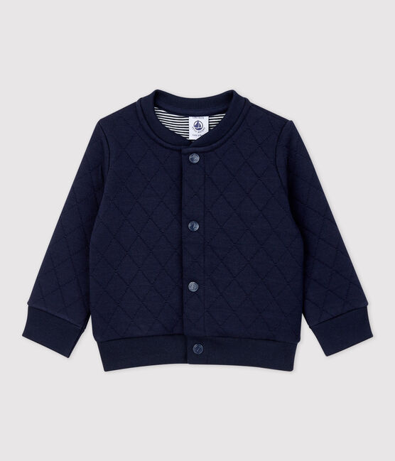 Cardigan en tubique matelassé bébé bleu SMOKING