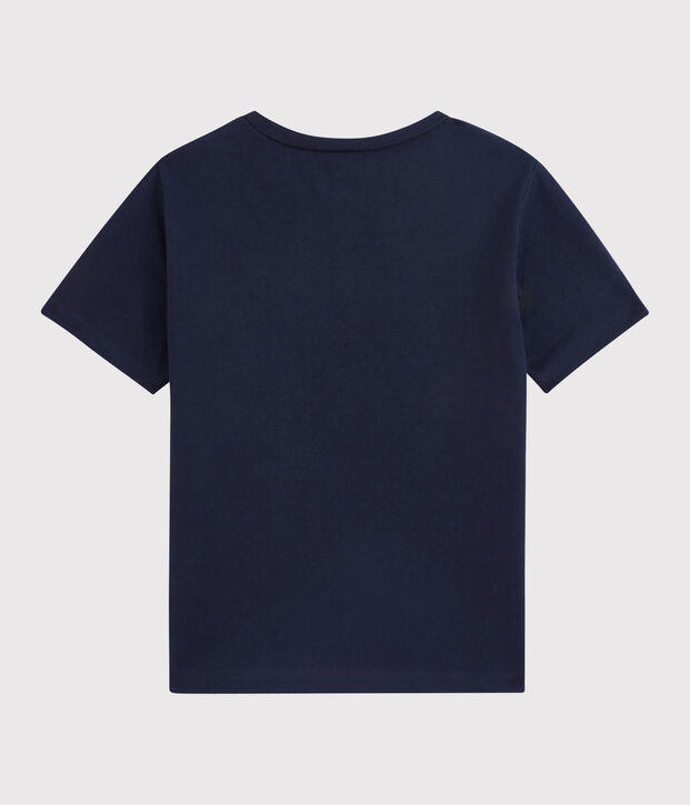 Tee-shirt enfant garcon bleu marine