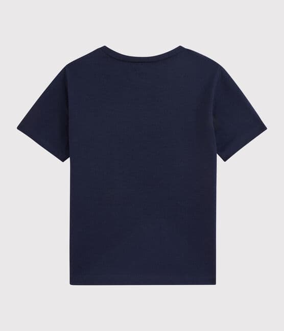 Tee-shirt enfant garcon bleu SMOKING