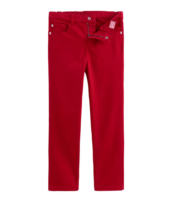 Pantalon enfant garcon rouge TERKUIT