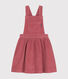 Robe salopette en velours enfant fille