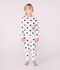 Pyjama enfant en coton &eacute;ponge imprim&eacute; c&oelig;urs bleu/bleu