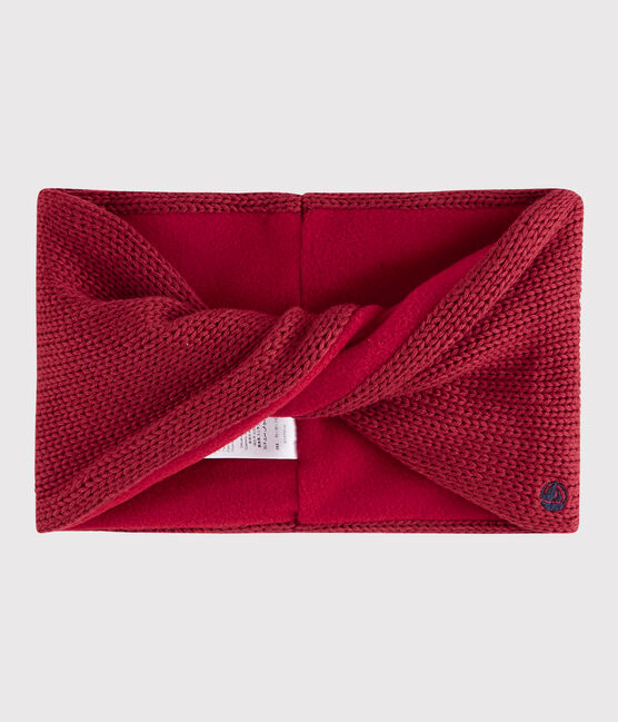 Snood torsadé en tricot enfant garçon - fille rose POPPY
