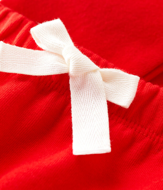 Pantalon en jersey &eacute;pais b&eacute;b&eacute; rouge