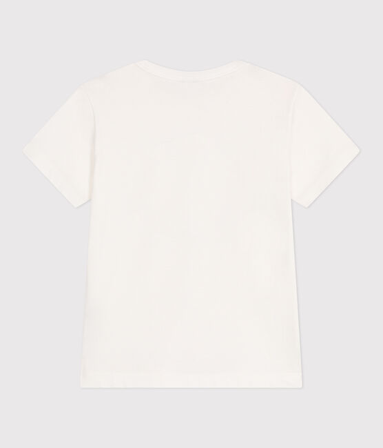 Teeshirt enfant en coton manches courtes imprimé blanc MARSHMALLOW