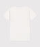 Tee-shirt manches courtes en coton enfant blanc ECUME