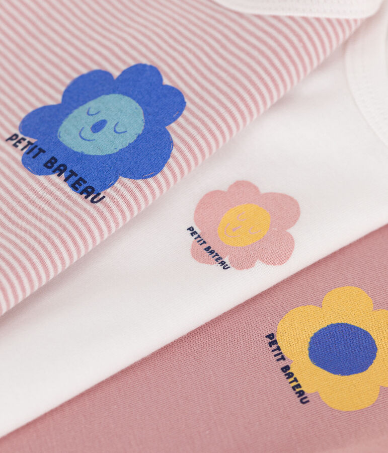 Lot de 3 bodies manches longues en coton b&eacute;b&eacute; variante 2