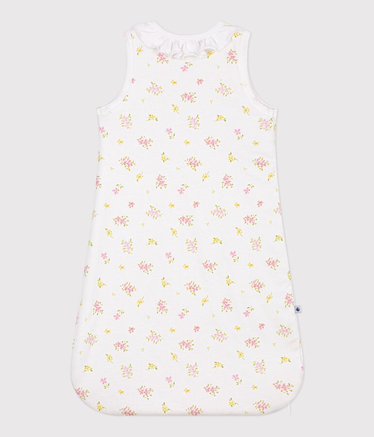 Gigoteuse b&eacute;b&eacute; en coton imprim&eacute; fleuri TOG 1,5 blanc MARSHMALLOW/blanc MULTICO