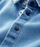 Chemise manches longues en denim léger bébé garçon bleu DENIM CLAIR