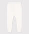 Legging bébé en coton blanc MARSHMALLOW