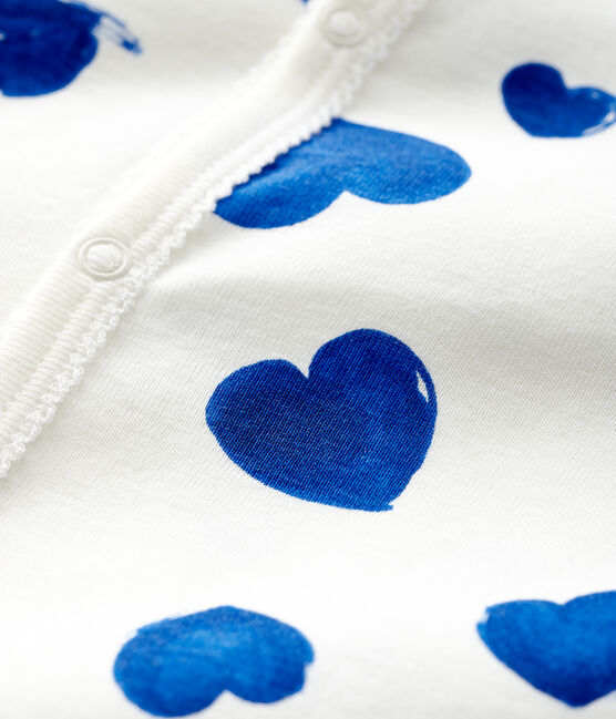 Dors Bien A Cœurs Bleus Sans Pieds Bebe Fille En Cote Petit Bateau
