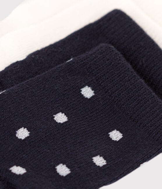2 paires de chaussettes en coton à pois bébé variante 1