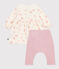 Robe bébé à col imprimé fleurs et legging en coton MILK/ MULTICO