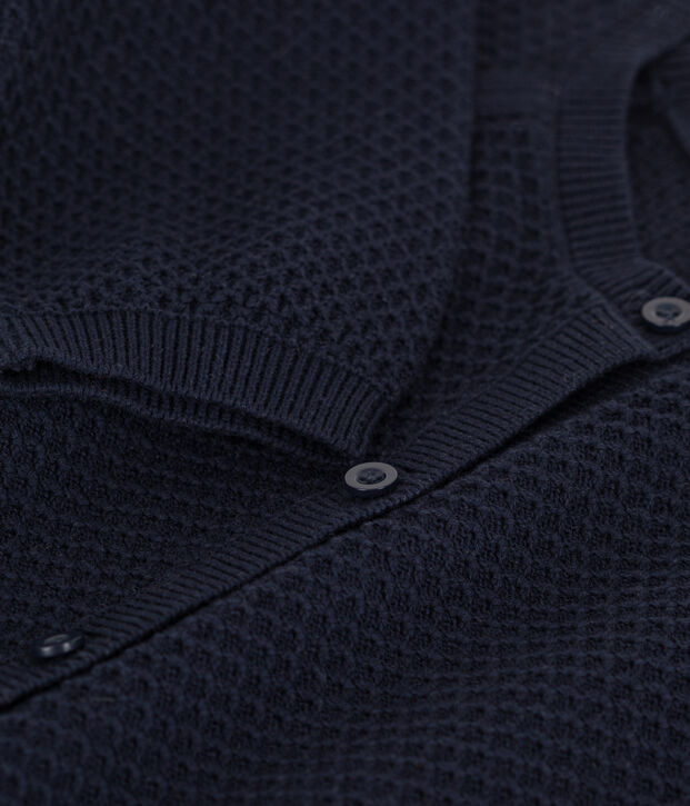 Cardigan en coton enfant fille bleu