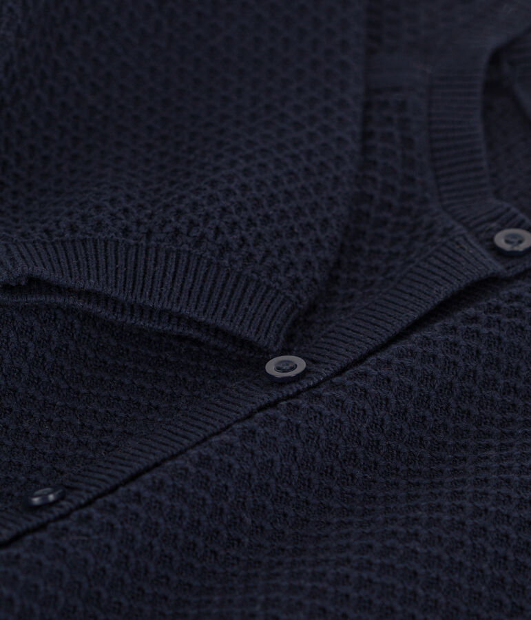 Cardigan en coton enfant fille bleu SMOKING