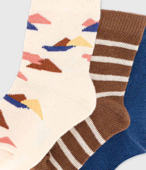 Lot de 3 paires de chaussettes b&eacute;b&eacute; multicouleur
