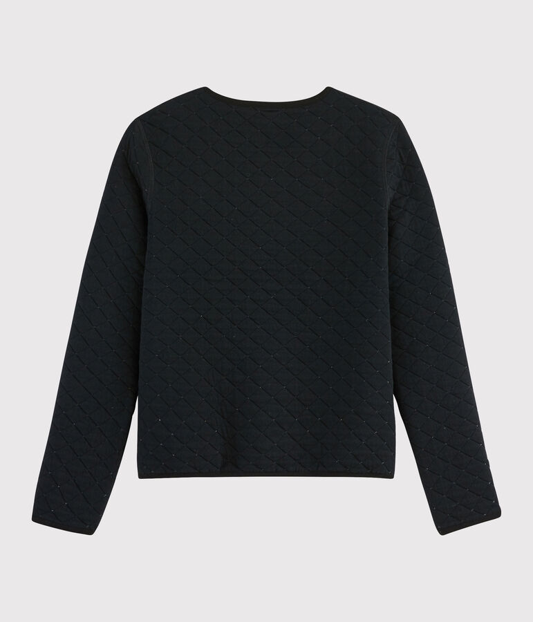 Veste cardigan r&eacute;versible Femme noir/gris