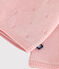 Brassière bébé cache-cœur ajourée en tricot laine et coton rose JOLI