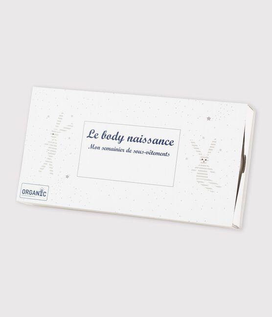 Lot de 5 bodies croisés blancs manches courtes bébé en coton biologique variante 1