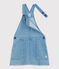 Robe salopette en denim léger enfant fille bleu DENIM CLAIR