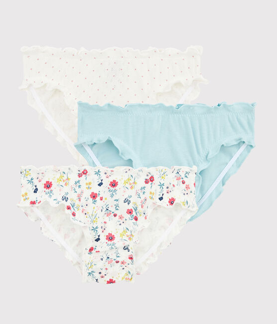 Lot de 3 culottes volantées imprimé fleuri petite fille variante 1