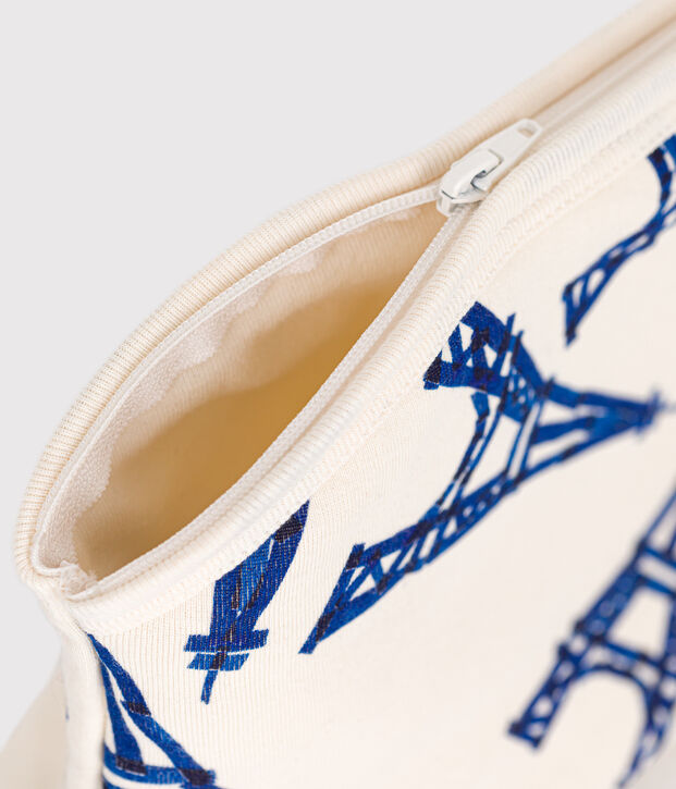 Pochette Paris &eacute;cru/multicouleur