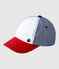 Casquette tricolore bébé. blanc MARSHMALLOW/blanc MULTICO
