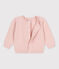 Cardigan bébé en tricot en coton rose SALINE