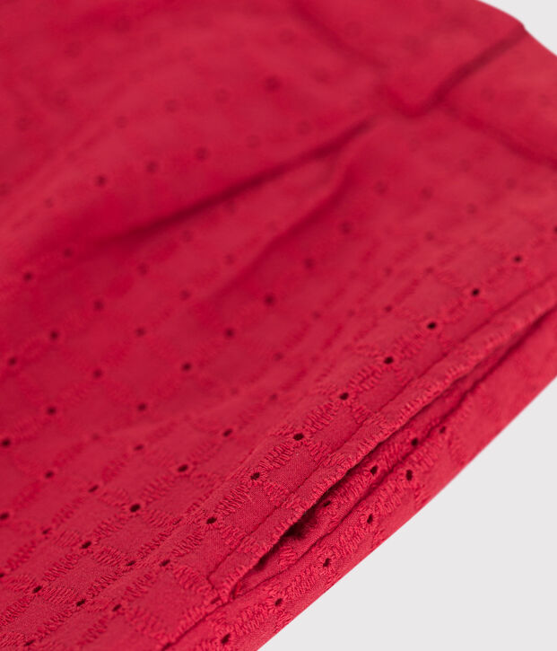 Short enfant en coton rouge