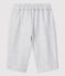 Bermuda en coton enfant garçon gris POUSSIERE CHINE