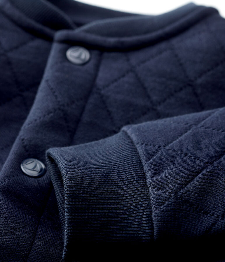 Cardigan en tubique matelass&eacute; b&eacute;b&eacute; bleu