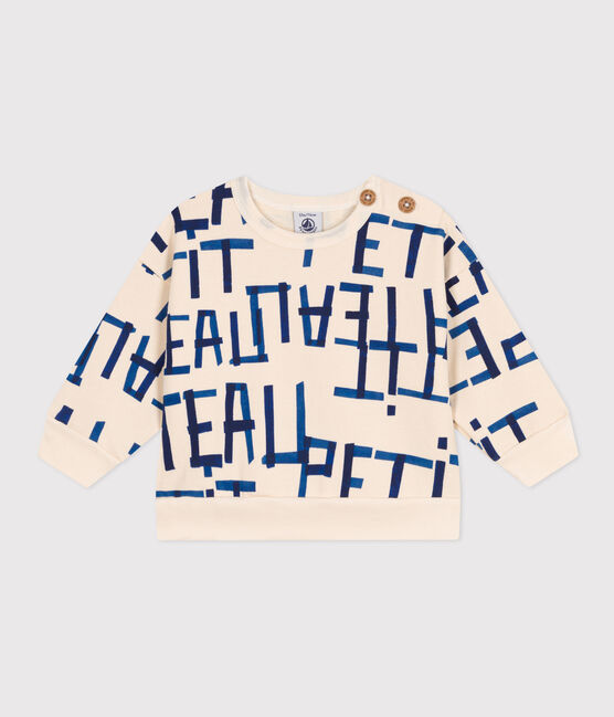 Sweatshirt en molleton imprimé bébé blanc AVALANCHE/ MULTICO