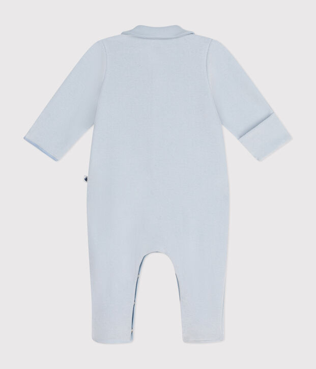 Pyjama en velours b&eacute;b&eacute; bleu